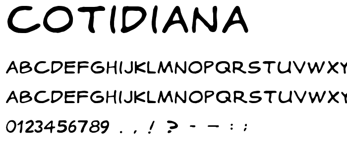 Cotidiana font