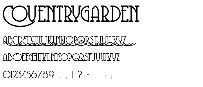 CoventryGarden font