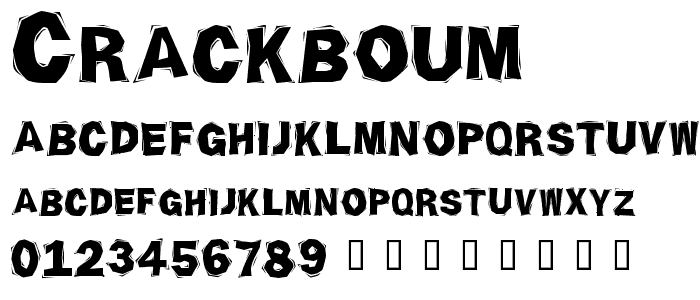 CrackBoum font