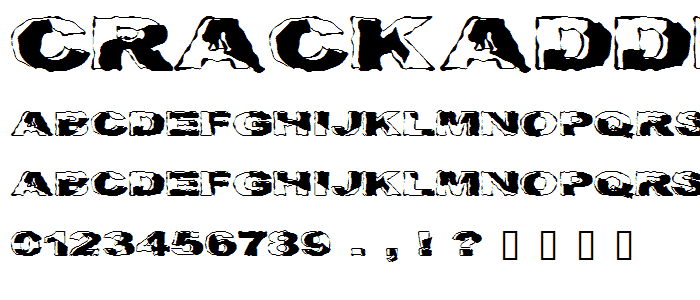 Crackaddict font