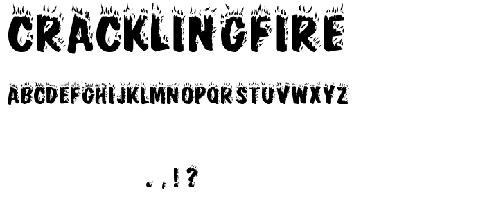 CracklingFire font