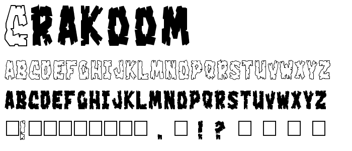 Crakoom! font