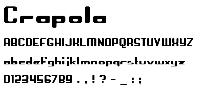 Crapola font