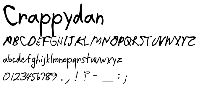 CrappyDan font