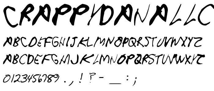 CrappyDanAllCaps font
