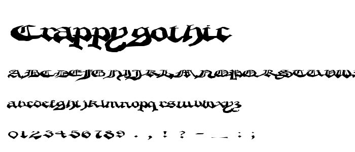 CrappyGothic font