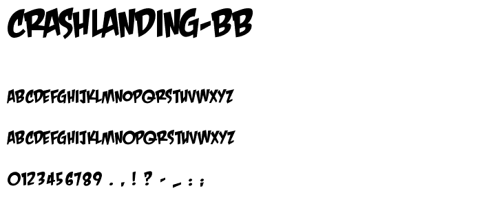 CrashLanding BB font