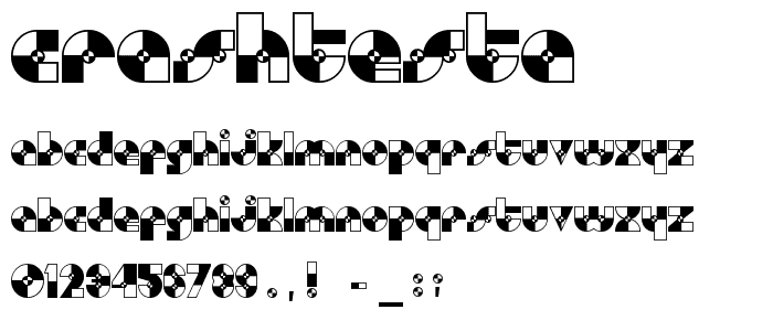 CrashTestA font