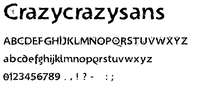 CrazyCrazySans font