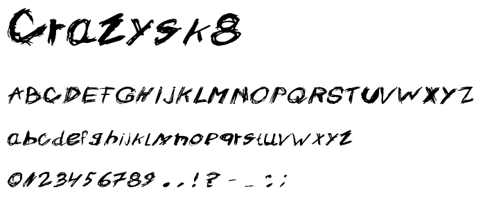 Crazysk8 font