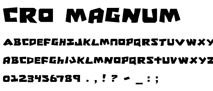 Cro-Magnum font