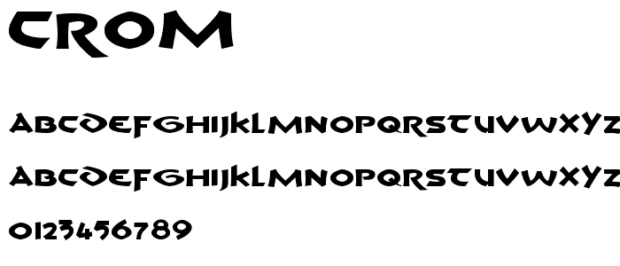 Crom font