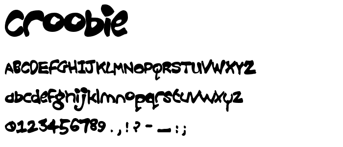 Croobie font