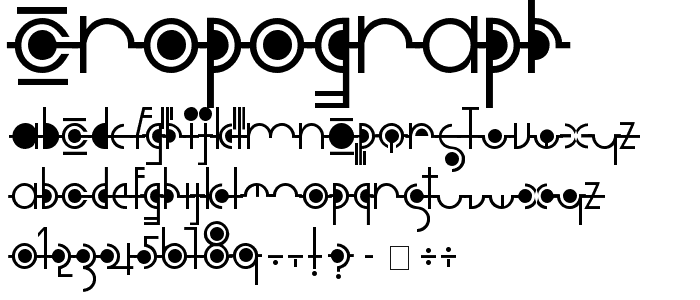 Cropograph font