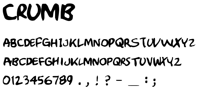 Crumb font