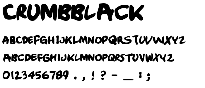 CrumbBlack font