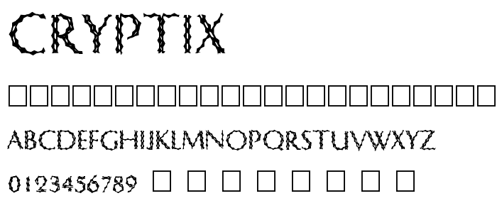 CrypTiX font