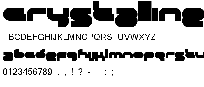 Crystalline font