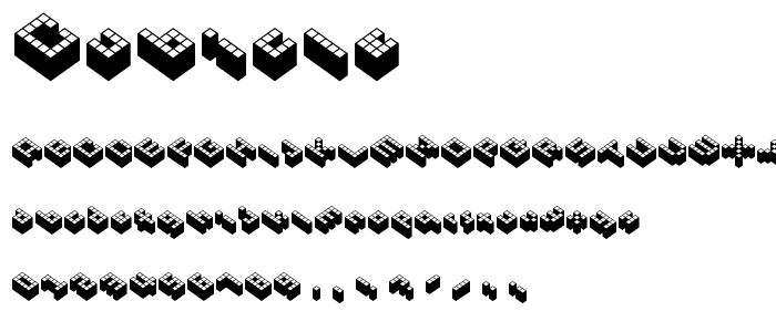 Cubicle font