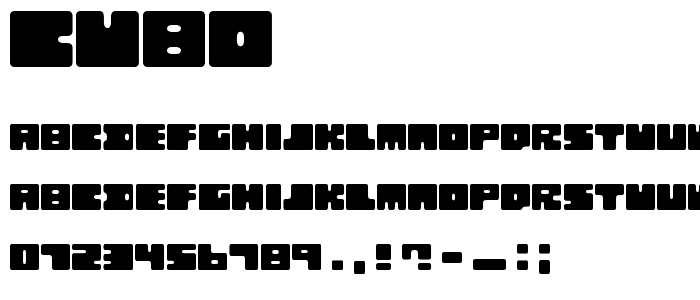 Cubo font