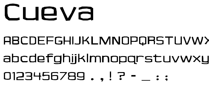 Cueva font