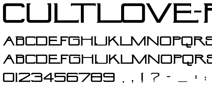 CultLove Regular font