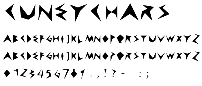 CuneyChars font