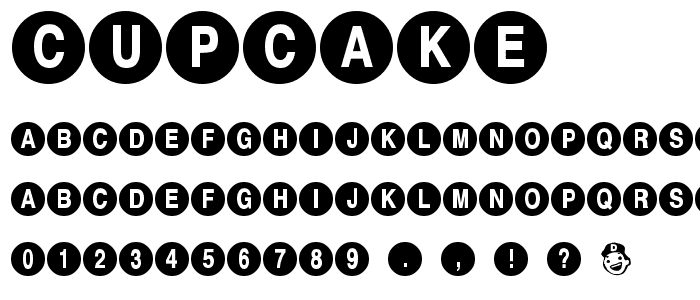 Cupcake font
