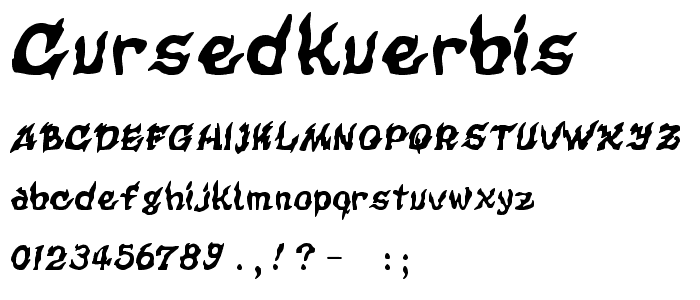 CursedKuerbis font