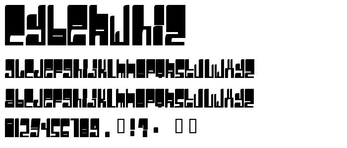 Cyberwhiz font