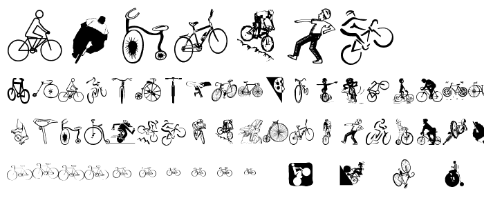 Cycling font