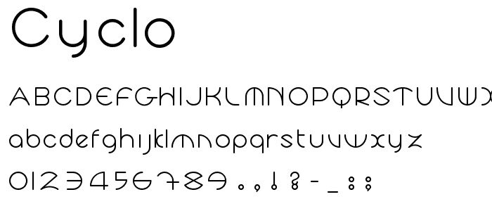 Cyclo font