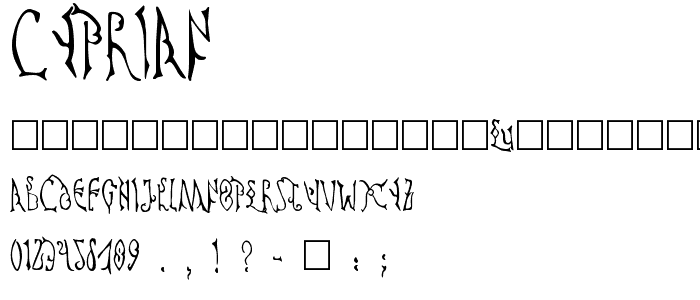 Cyprian font
