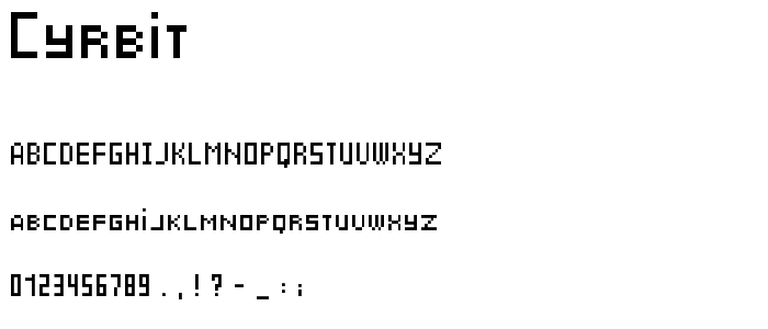 CyrBit font