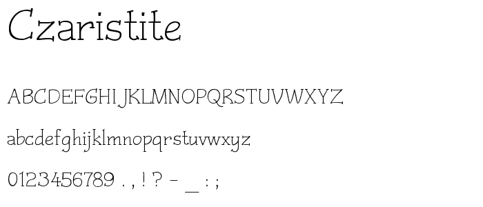 Czaristite font