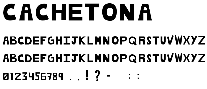 cachetona font