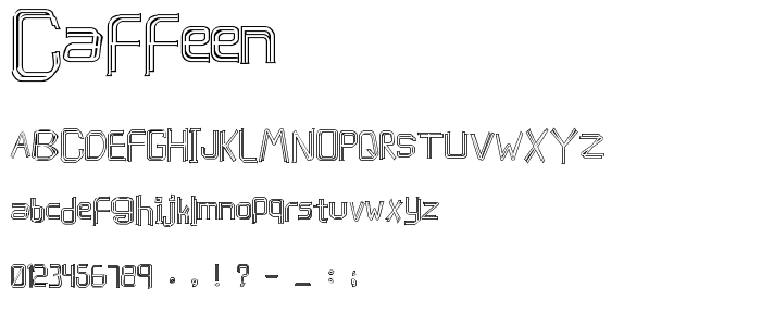 caffeen font