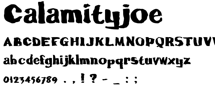 calamityJoe font