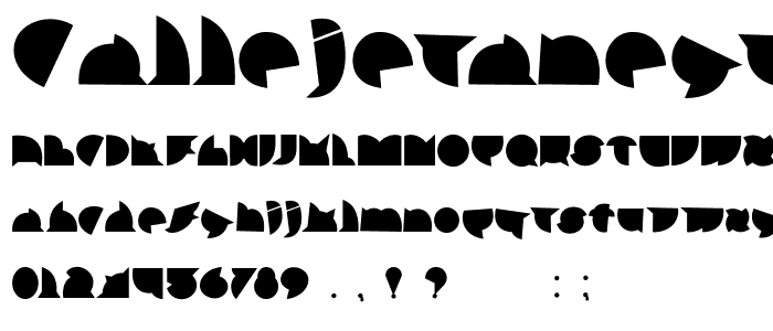 callejeranegra negra font