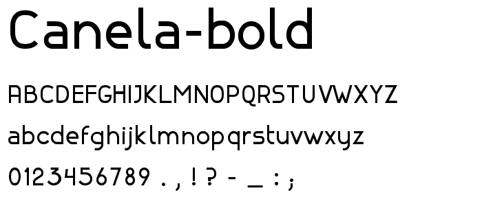 canela-Bold font