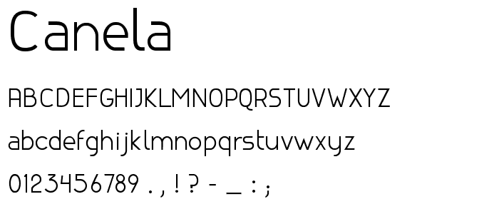 canela font