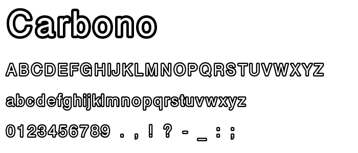 carbono font