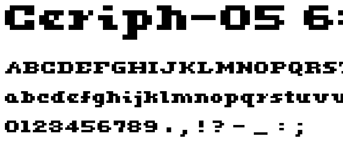 ceriph 05_63 font