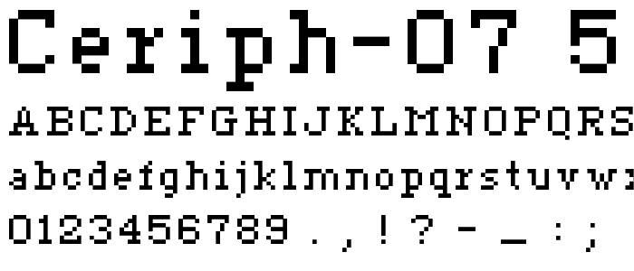 ceriph 07_56 font