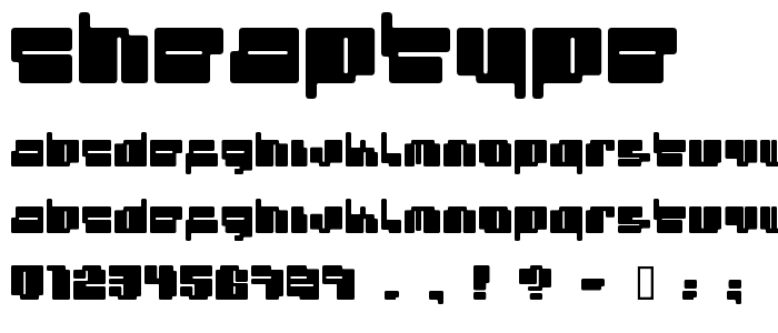 cheaptype font