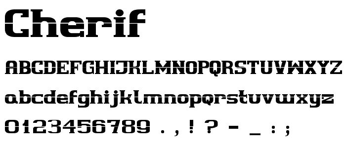 cherif font