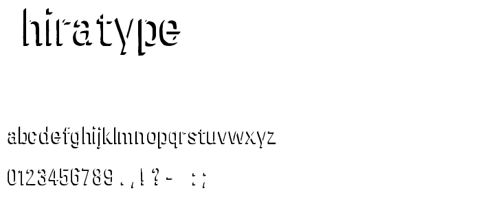 chiratype font