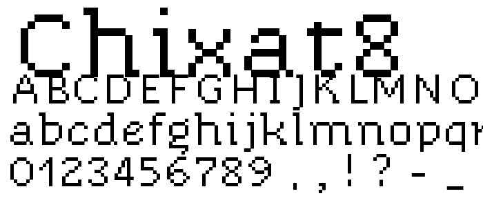 chixat8 font