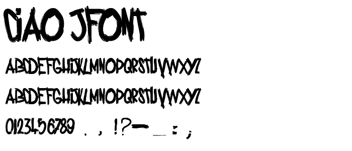 ciao_jfont font