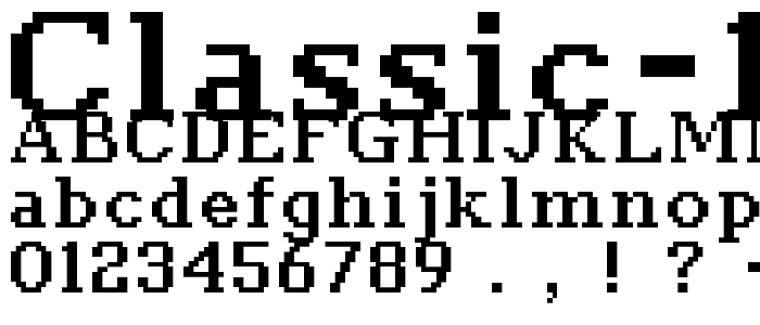 classic 10_66 font